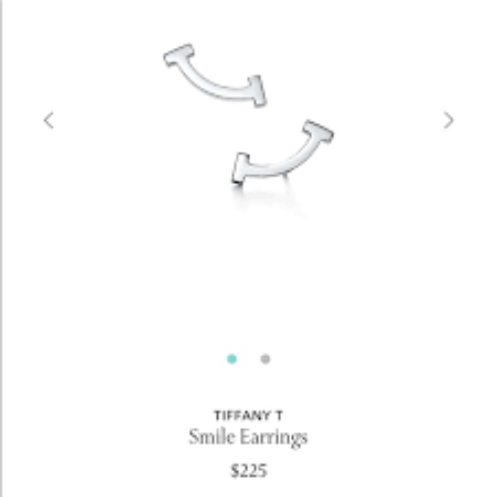 Tiffany & Co Tiffany T Smile Earrings Sterling Silver